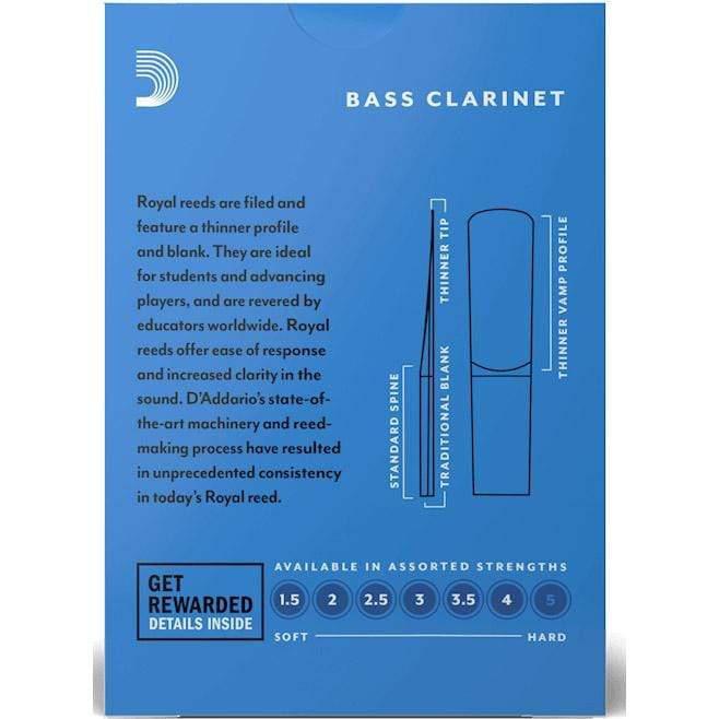 Rico Royal Bass Clarinet Reeds By Daddario- Box of 10-Rico-Infinite Music