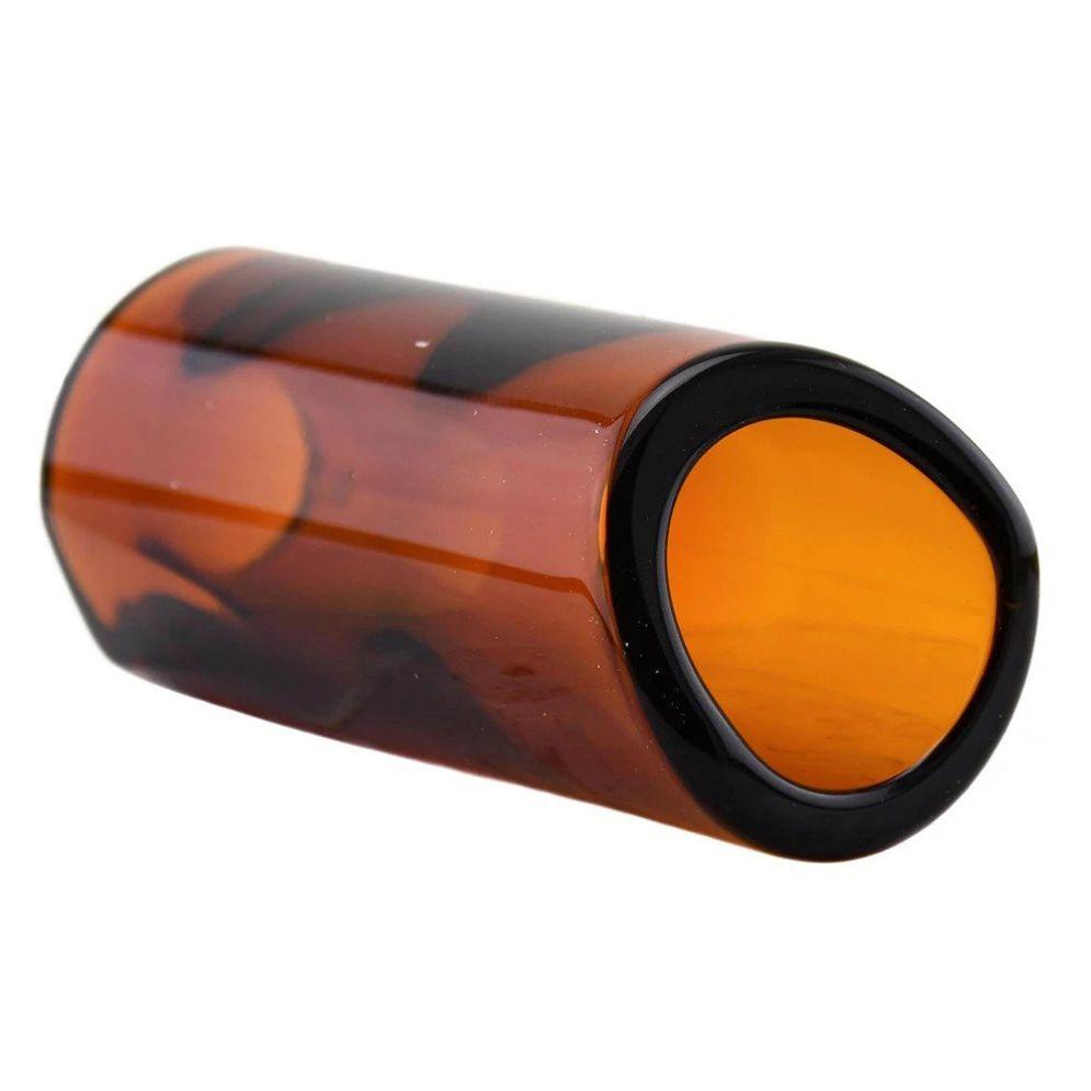Rock Slide Moulded Medium Glass Guitar Slide - Amber-Rock Slide-Infinite Music