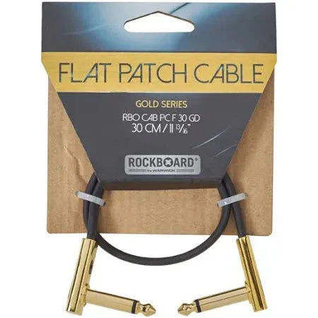 RockBoard Flat Patch Cable Gold, 30cm-RockBoard-Infinite Music