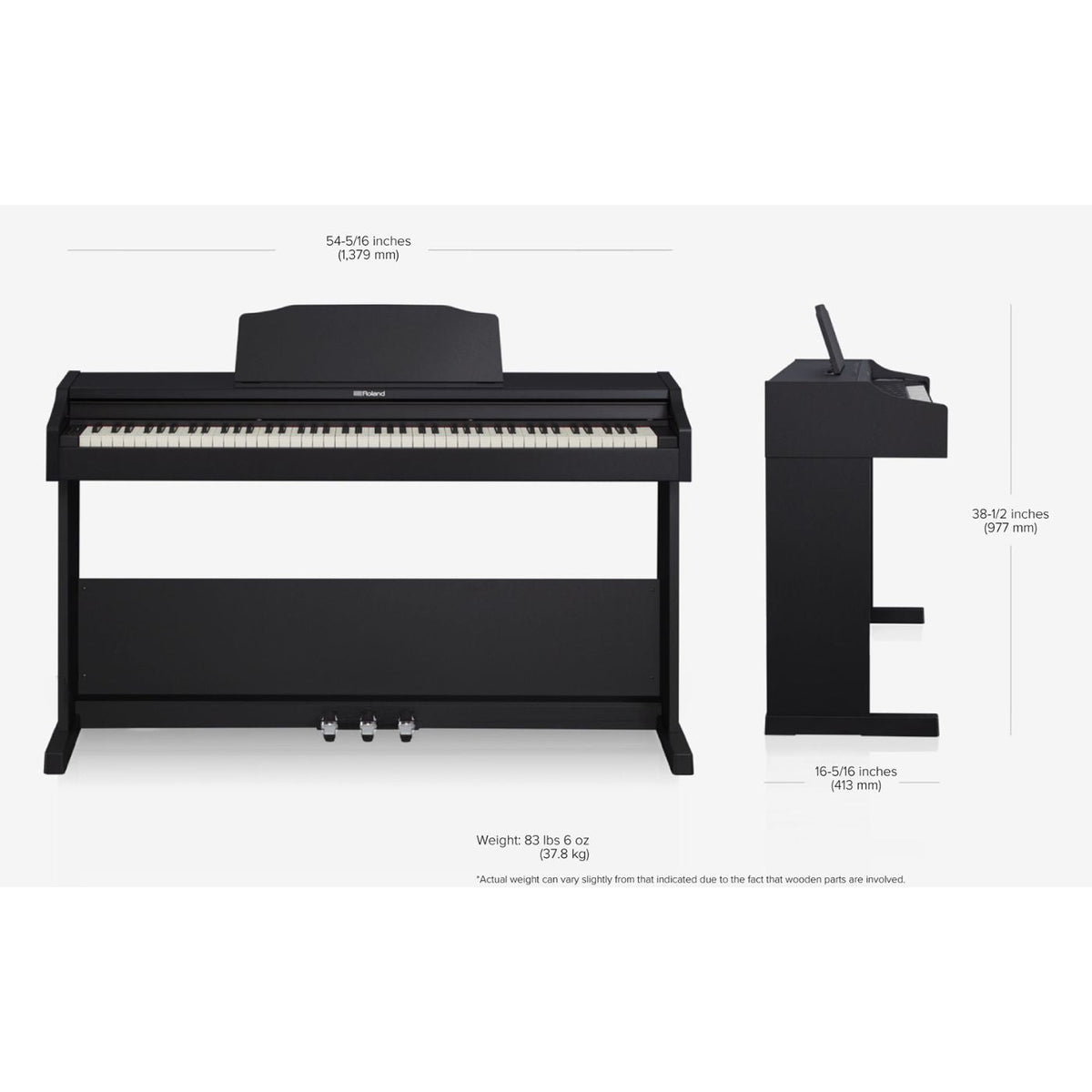 Roland RP102 Digital Piano - Black-Roland-Infinite Music
