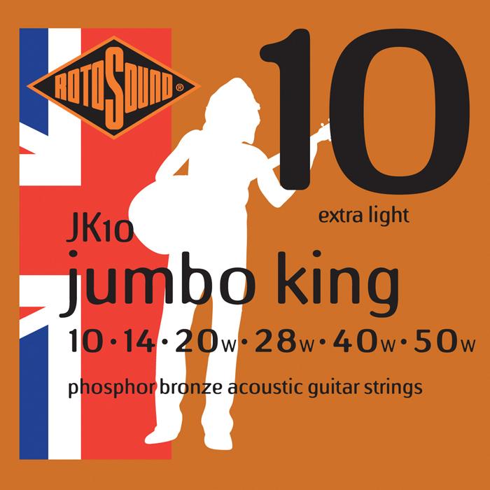 Rotosound JK10 Jumbo King Acoustic Guitar Strings - 10-50-Rotosound-Infinite Music