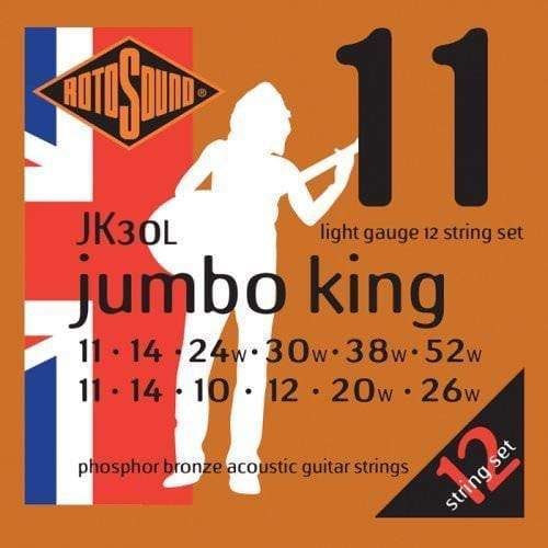 Rotosound JK30L Jumbo King 12-String Guitar String Set Light 11-52-Rotosound-Infinite Music