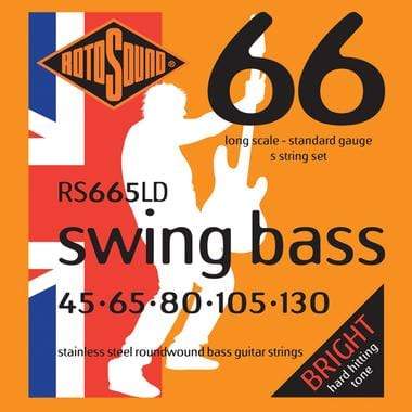 Rotosound RS665LD Swing Bass 66 Stainless Steel Roundwound Long Scale 45-130-Rotosound-Infinite Music