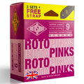 Rotosound Roto Pinks Electric Value 3-Pack String Set + Bonus Strap [R931] 9-42 Gauge-Rotosound-Infinite Music