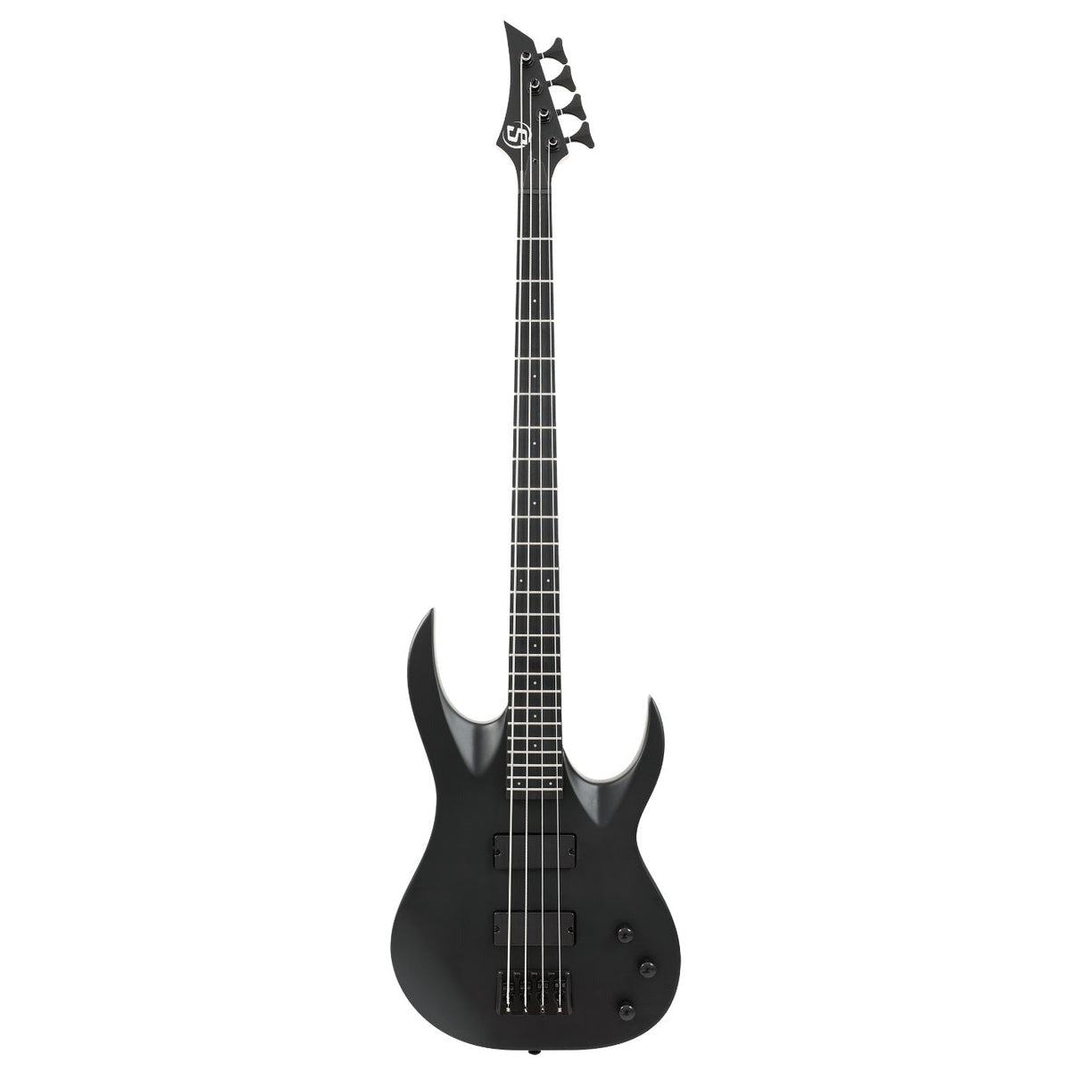 S by Solar AB4.4C 4-String Electric Bass Guitar - Carbon Black-Solar-Infinite Music