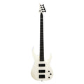 S by Solar AB4.4W 4-String Electric Bass Guitar - White Matte-Solar-Infinite Music