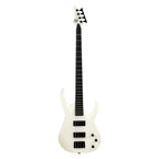 S by Solar AB4.4W 4-String Electric Bass Guitar - White Matte-Solar-Infinite Music