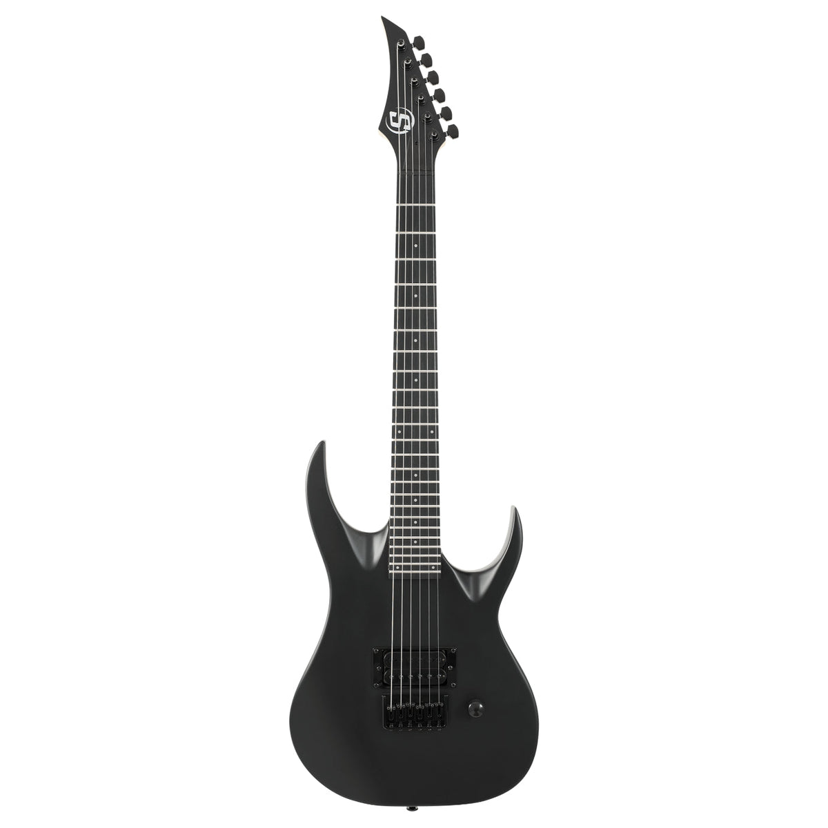 S by Solar AB4.61MC 22.5" Scale 3/4 Electric Guitar - Carbon Black Matte-Solar-Infinite Music