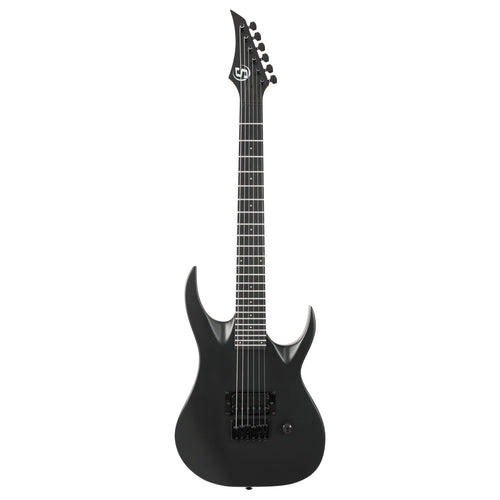 S by Solar AB4.61MC 22.5" Scale 3/4 Electric Guitar - Carbon Black Matte-Solar-Infinite Music