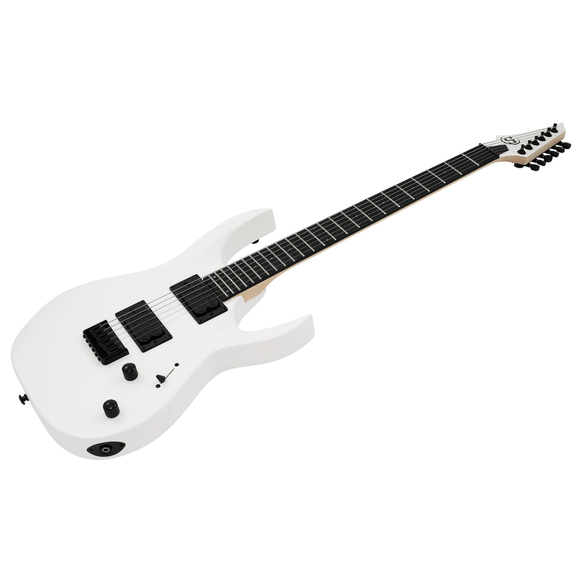 S by Solar AB4.6W Electric Guitar - White Matte-Solar-Infinite Music