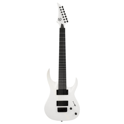 S by Solar AB4.7W Electric Guitar - White Matte- 7 STRING-Solar-Infinite Music