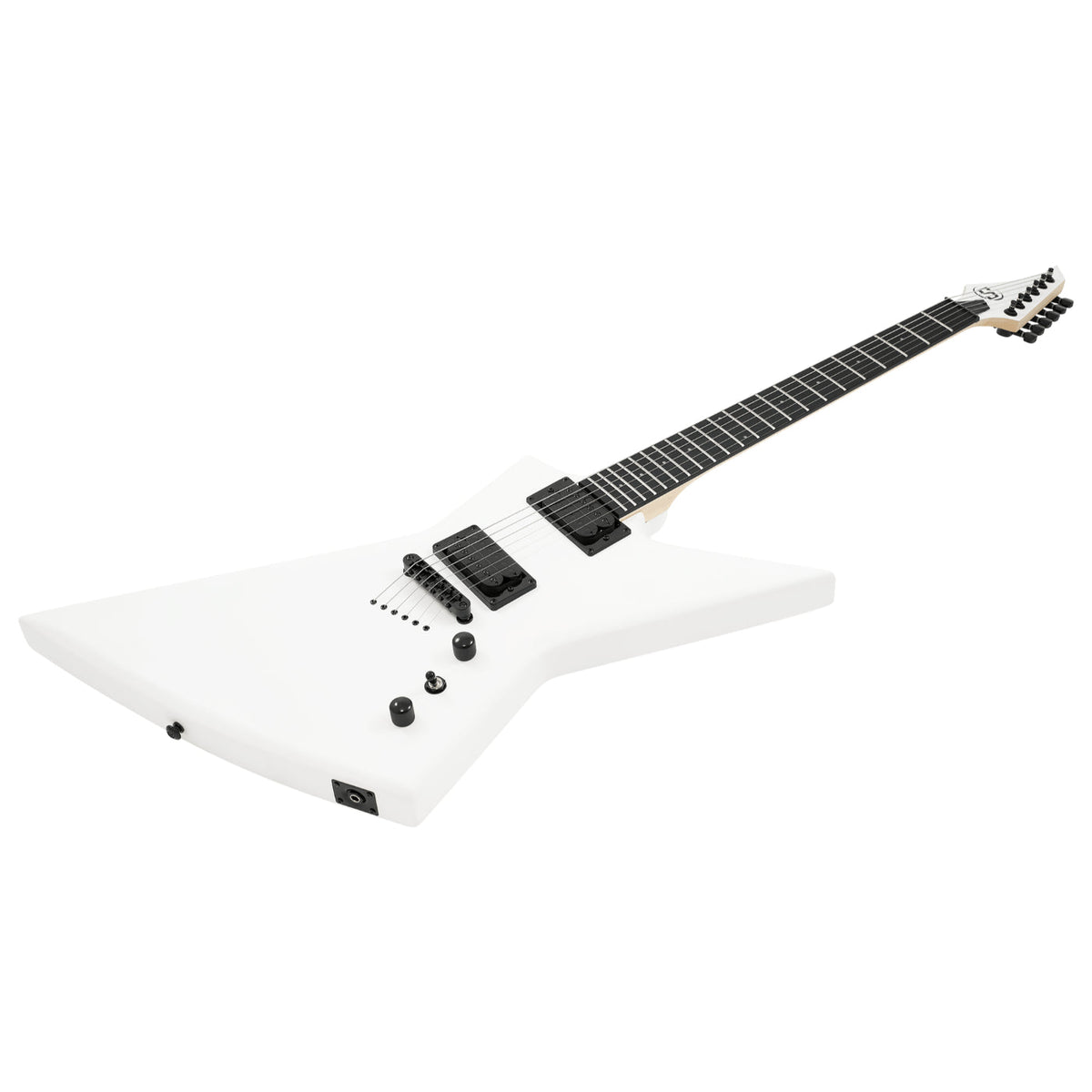 S by Solar EB4.6W Electric Guitar - White Matte (W/- Gigbag)-Solar-Infinite Music