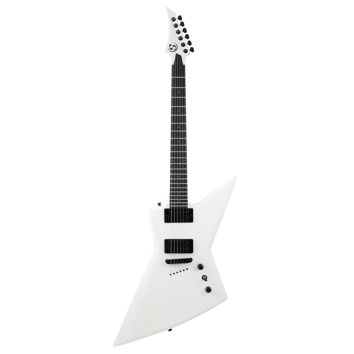 S by Solar EB4.6W Electric Guitar - White Matte (W/- Gigbag)-Solar-Infinite Music
