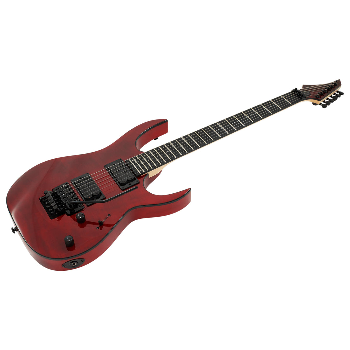 S by Solar SB4.6FRFBR Electric Guitar w/Floyd Rose - Flame Red-Solar-Infinite Music