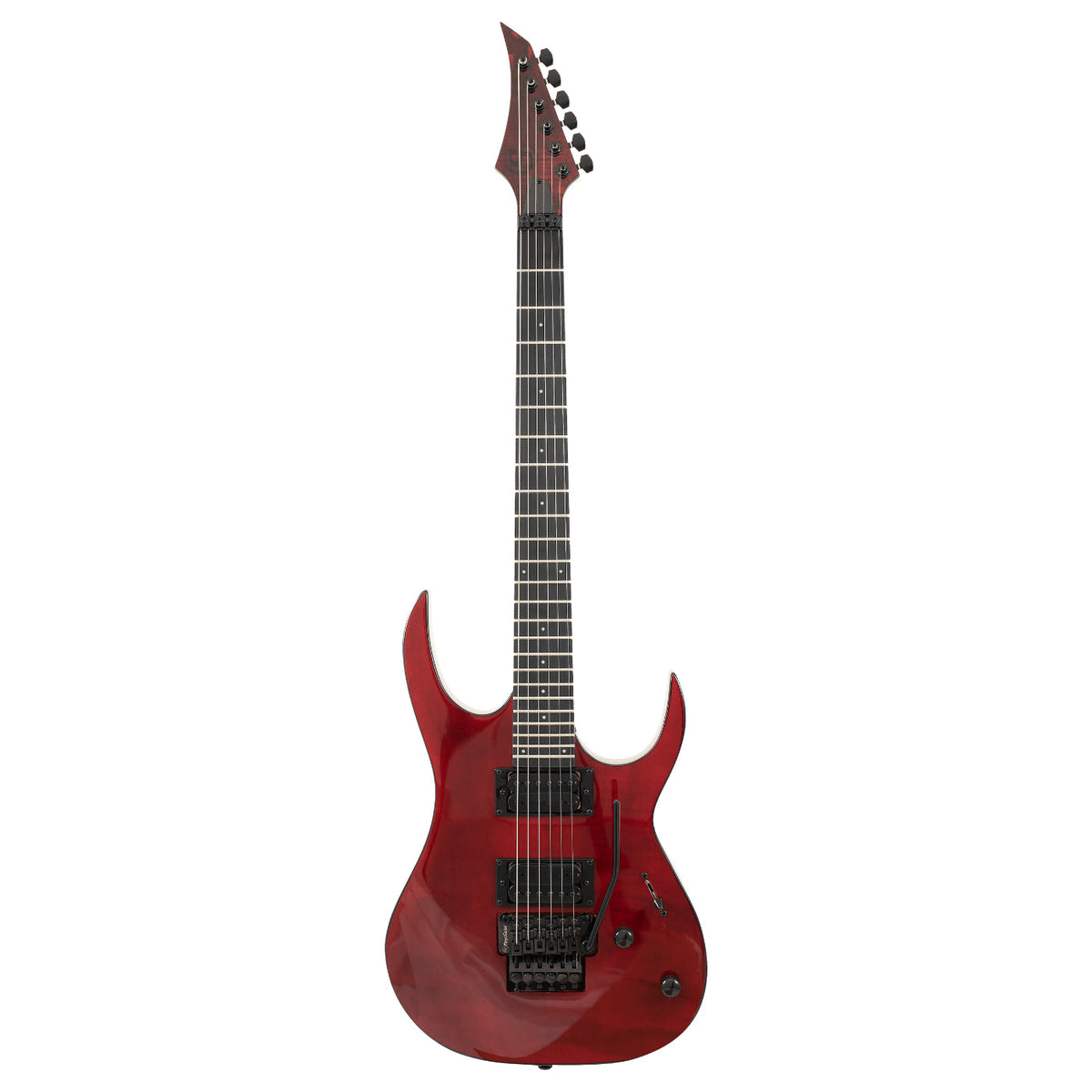S by Solar SB4.6FRFBR Electric Guitar w/Floyd Rose - Flame Red-Solar-Infinite Music