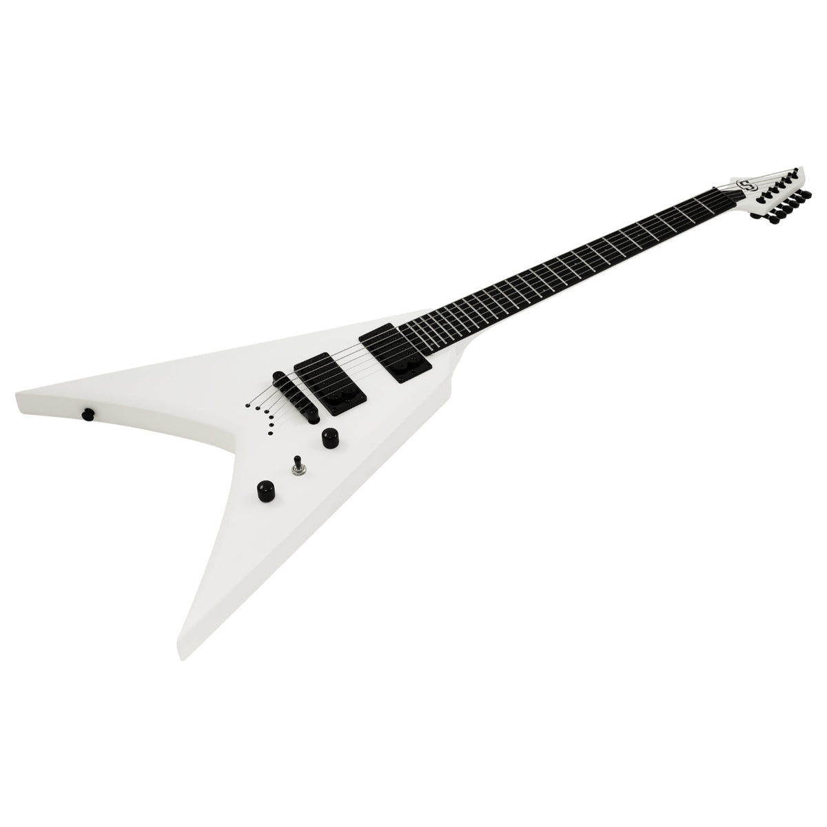 S by Solar VB4.6C Electric Guitar - White ( W- Gig Bag)-Solar-Infinite Music