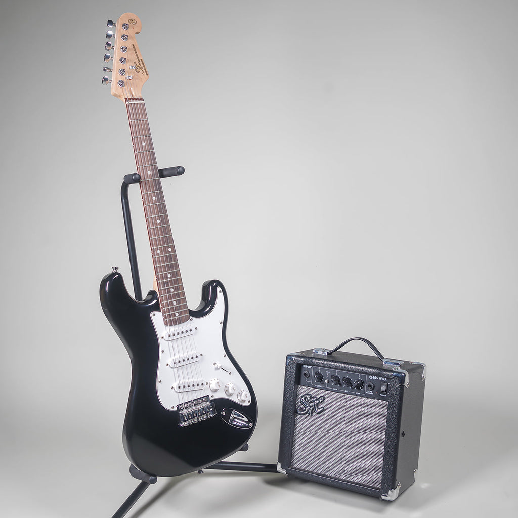 SX 3/4 Black Electric Guitar Pack-SX-Infinite Music