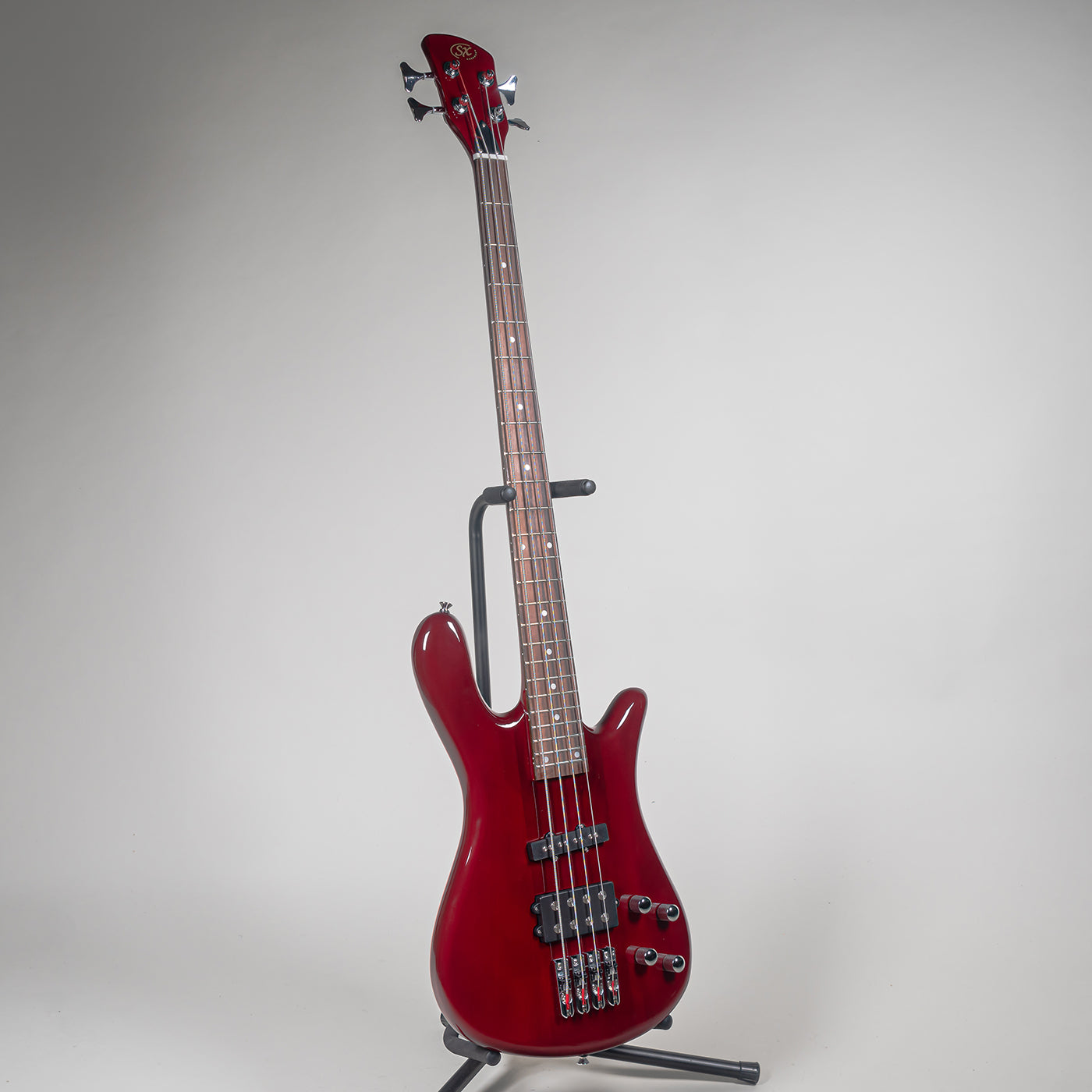 SX SWB1 Bass Guitar - Transparent Wine Red-SX-Infinite Music