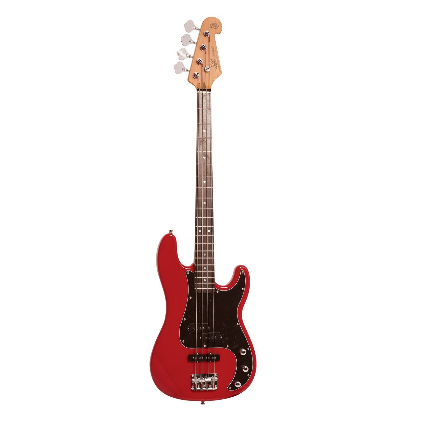 SX Vintage Style Bass Guitar - Fiesta Red-SX-Infinite Music