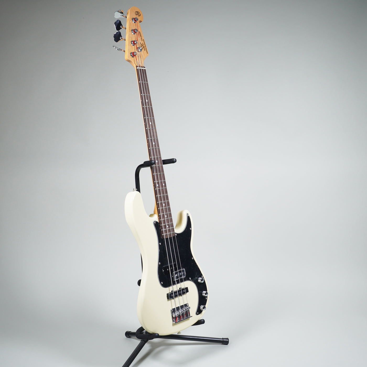 SX Vintage Style Bass Guitar - Vintage White-SX-Infinite Music