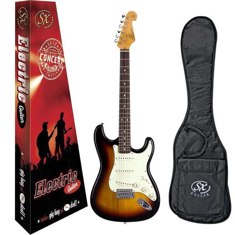 SX Vintage Style Electric Guitar - 3 Tone Sunburst-SX-Infinite Music