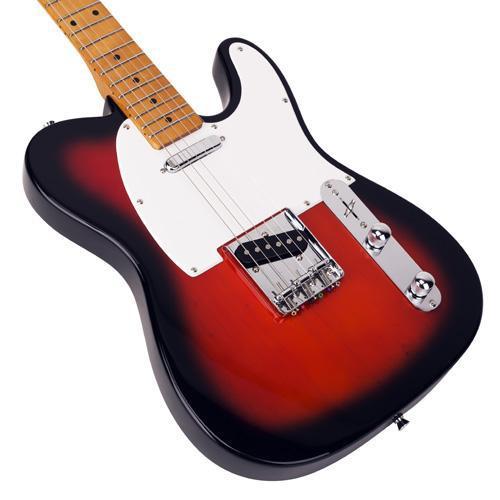 SX Vintage Style Electric Guitar - Red Antique Sunburst-SX-Infinite Music