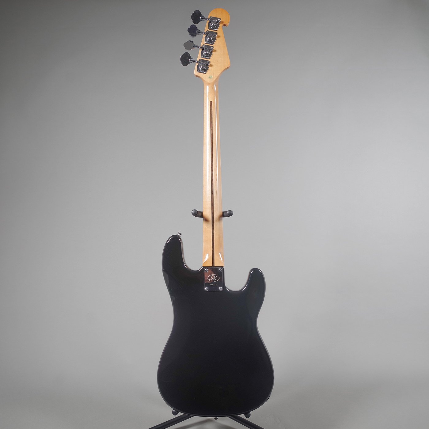 SX Vintage Style Left Hand Bass Guitar - Black-SX-Infinite Music