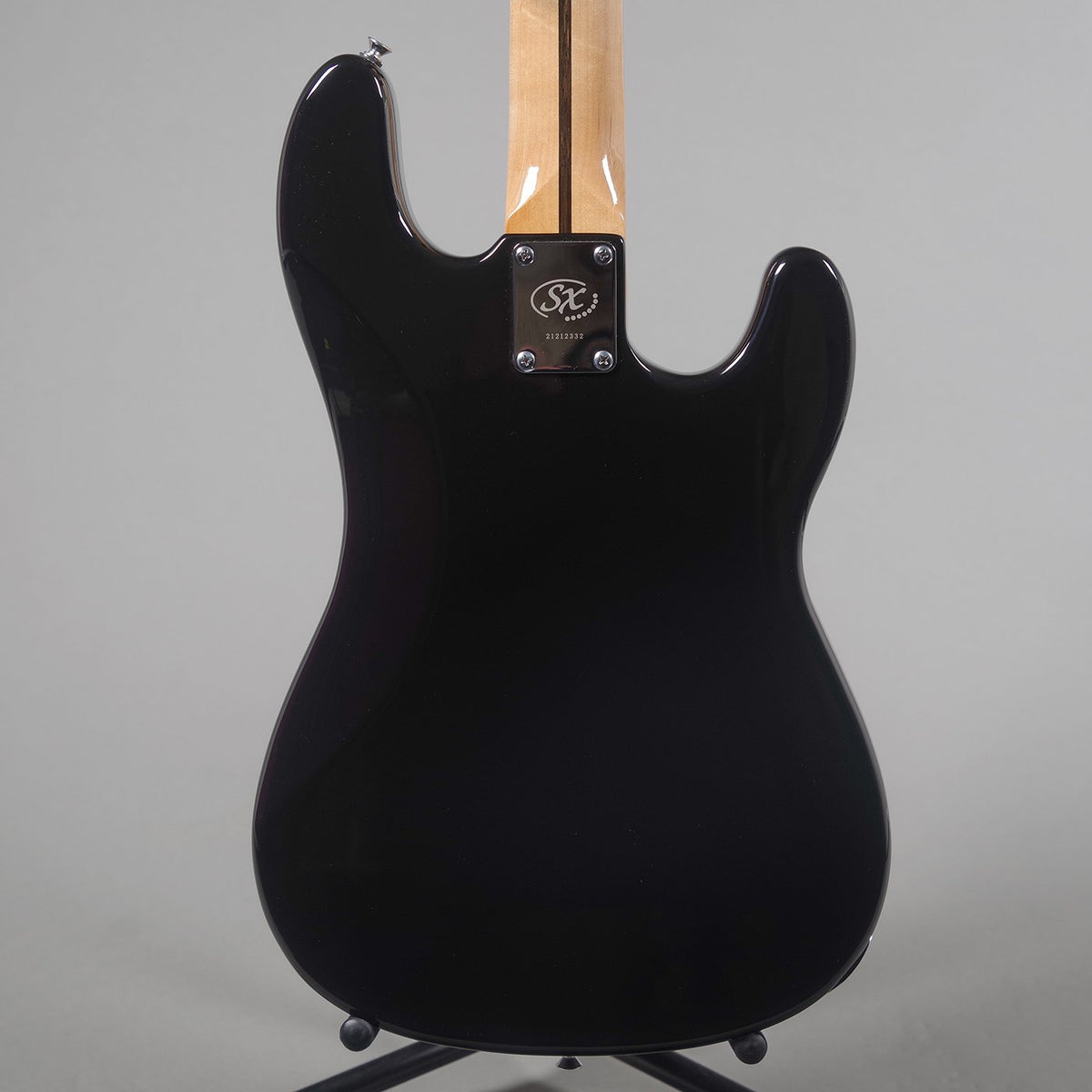 SX Vintage Style Left Hand Bass Guitar - Black-SX-Infinite Music