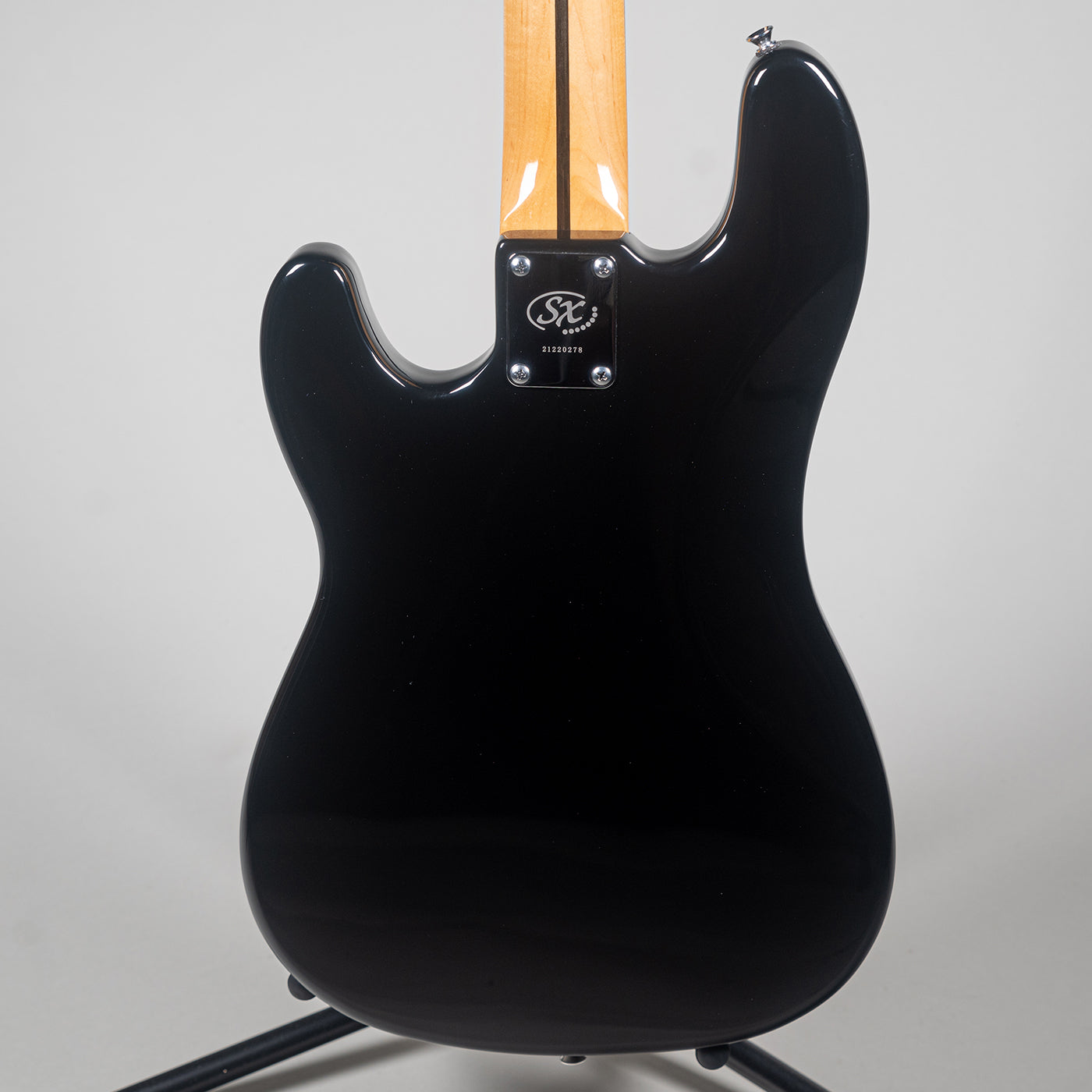 SX Vintage Style P Bass Guitar - Black-SX-Infinite Music