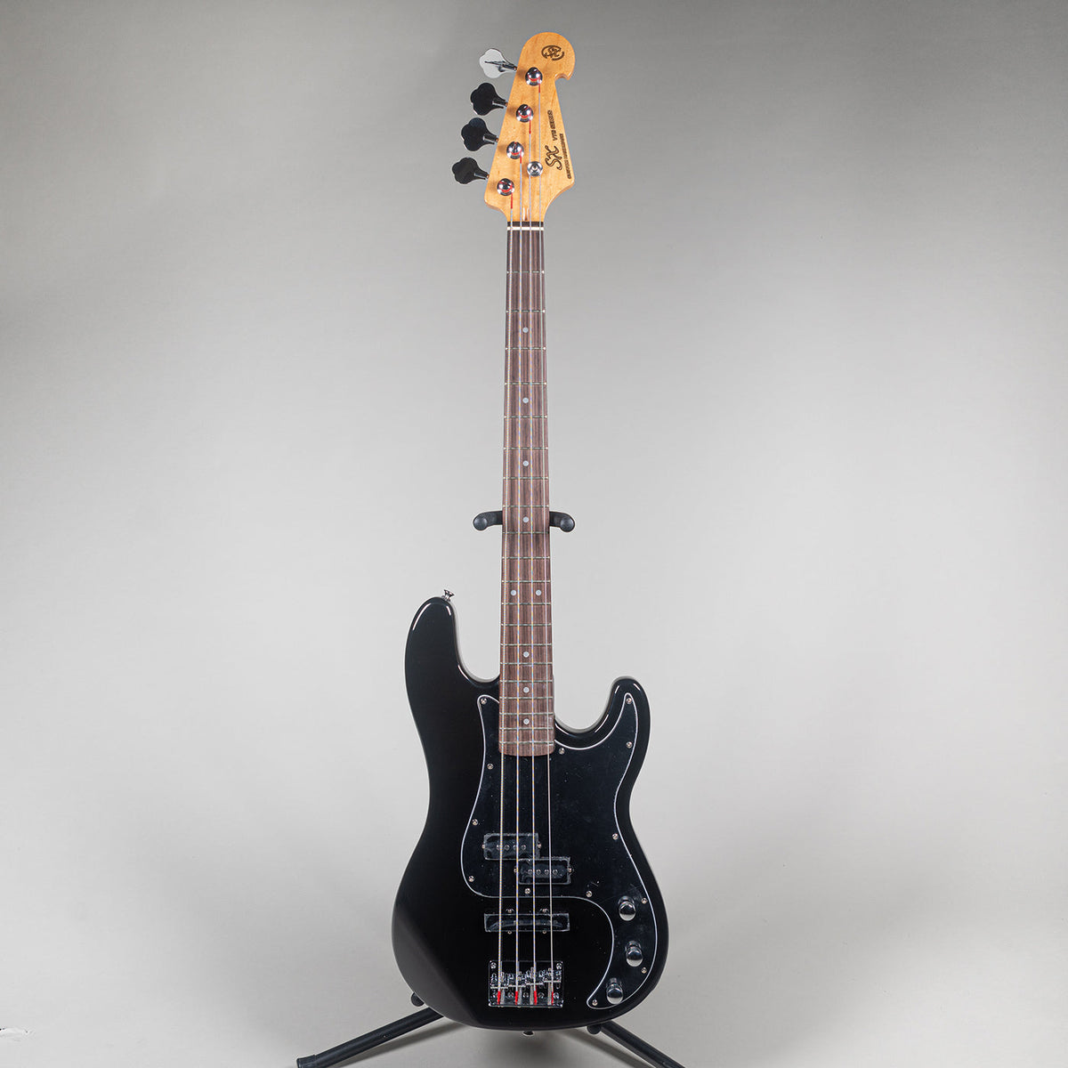 SX Vintage Style P Bass Guitar - Black-SX-Infinite Music