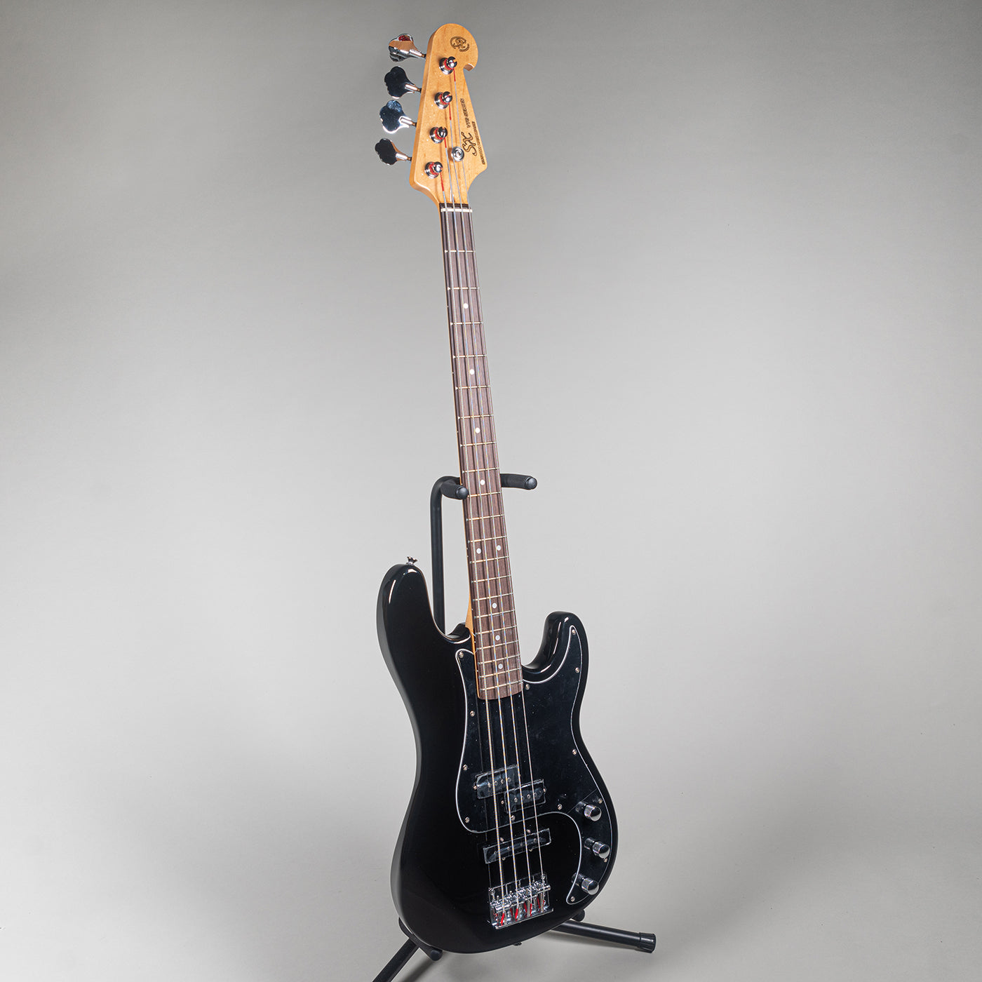 SX Vintage Style P Bass Guitar - Black-SX-Infinite Music