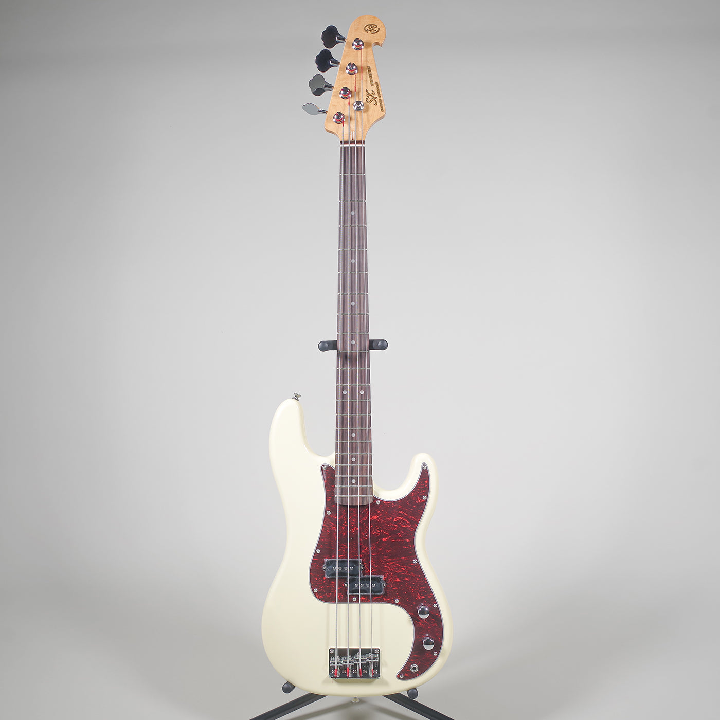 SX Vintage Style P Bass Guitar - Vintage White-SX-Infinite Music