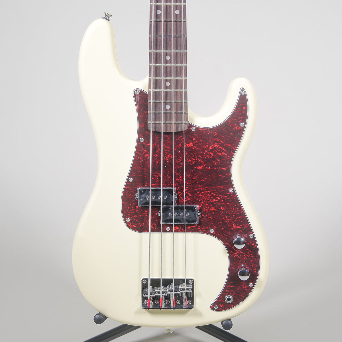 SX Vintage Style P Bass Guitar - Vintage White-SX-Infinite Music