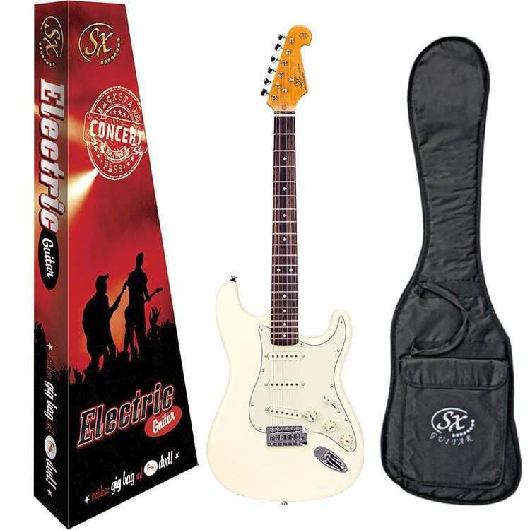 SX Vintage White Electric Guitar-SX-Infinite Music