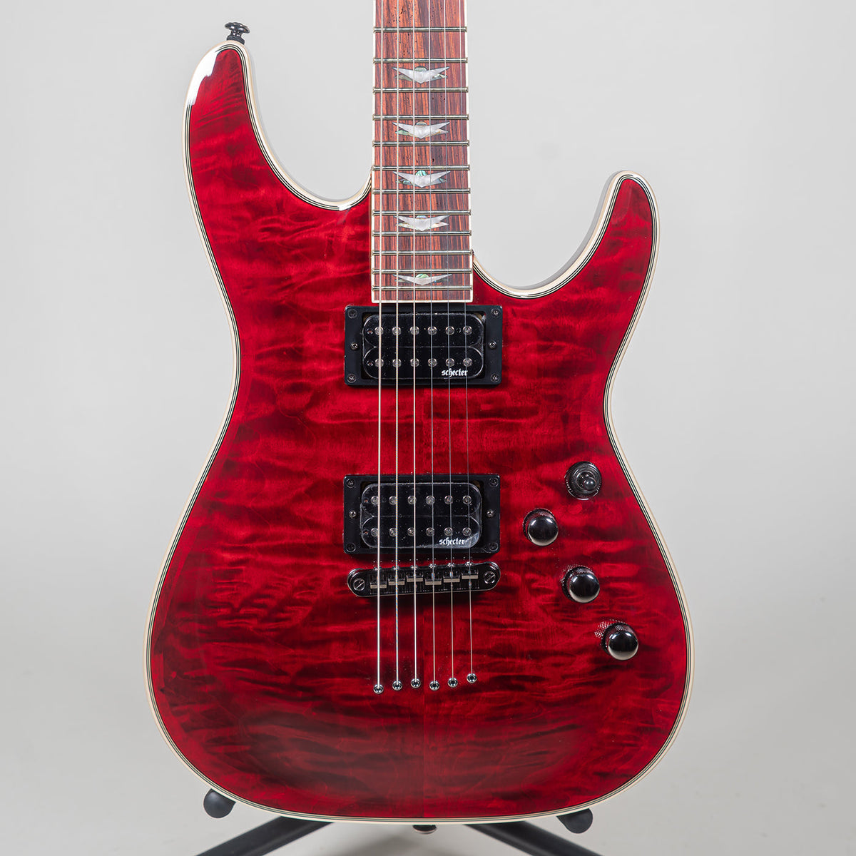 Schecter 2004 Omen Extreme-6 Electric Guitar - Black Cherry-Schecter-Infinite Music