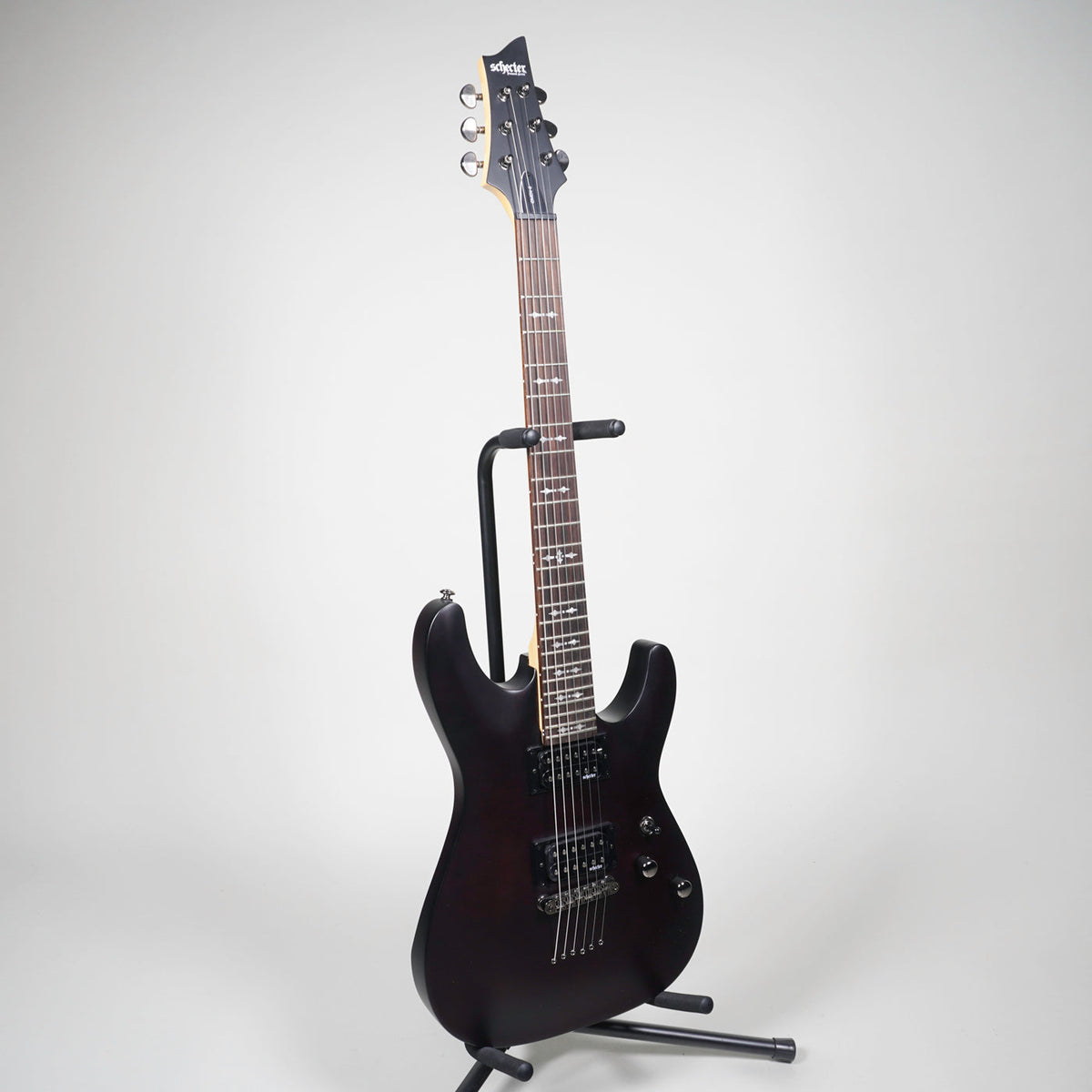 Schecter 2062D Omen-6 Electric Guitar - Dark Walnut Satin-Schecter-Infinite Music