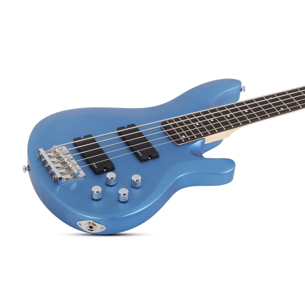 Schecter C-5 Deluxe Satin Metallic Light Blue Bass Guitar-Schecter-Infinite Music