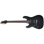 Schecter C-6 Deluxe Satin Black Electric Guitar (LEFT HANDED)-Schecter-Infinite Music