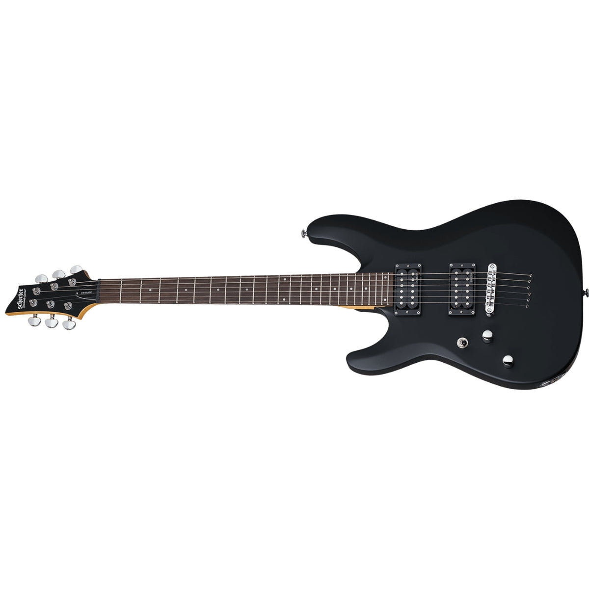 Schecter C-6 Deluxe Satin Black Electric Guitar (LEFT HANDED)-Schecter-Infinite Music