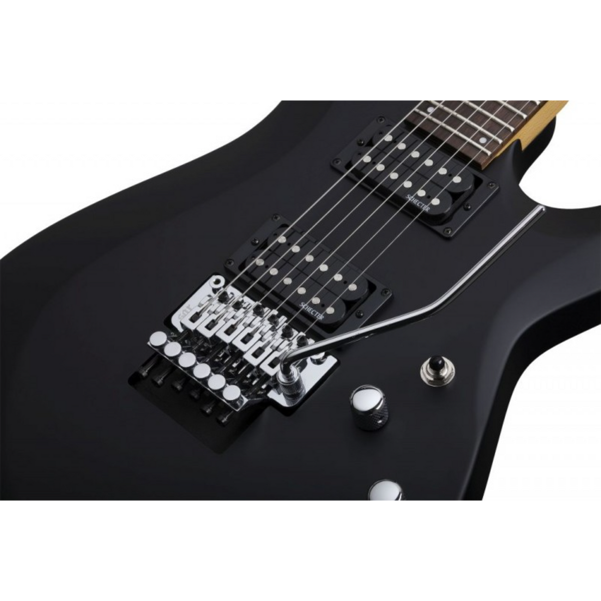 Schecter C-6 FR Deluxe SBK Electric Guitar SCH434 Satin Black -Floyd Rose-Schecter-Infinite Music