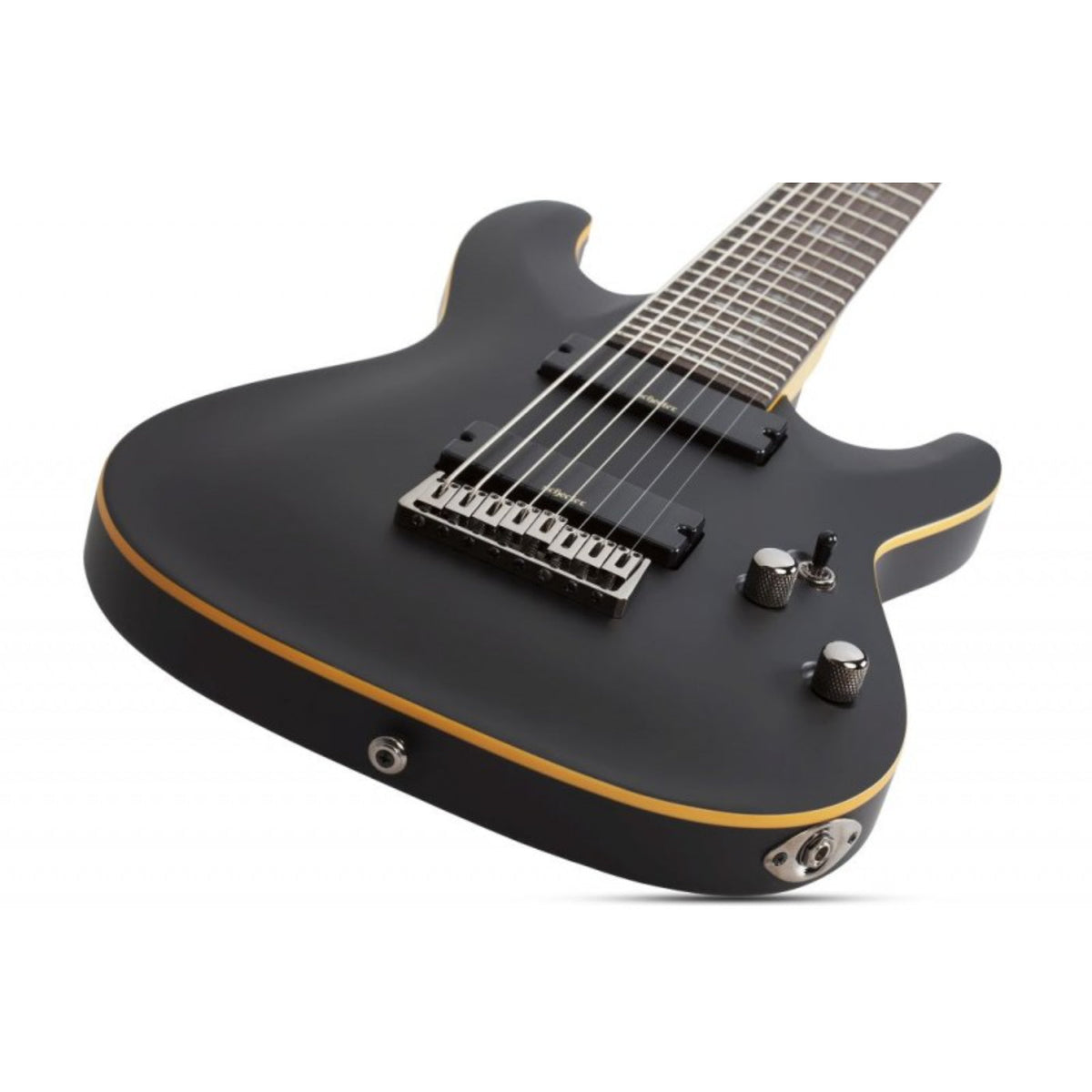 Schecter Demon 8 ABSN 8 String Electric Guitar-SCH3663- Aged Black Satin-Schecter-Infinite Music