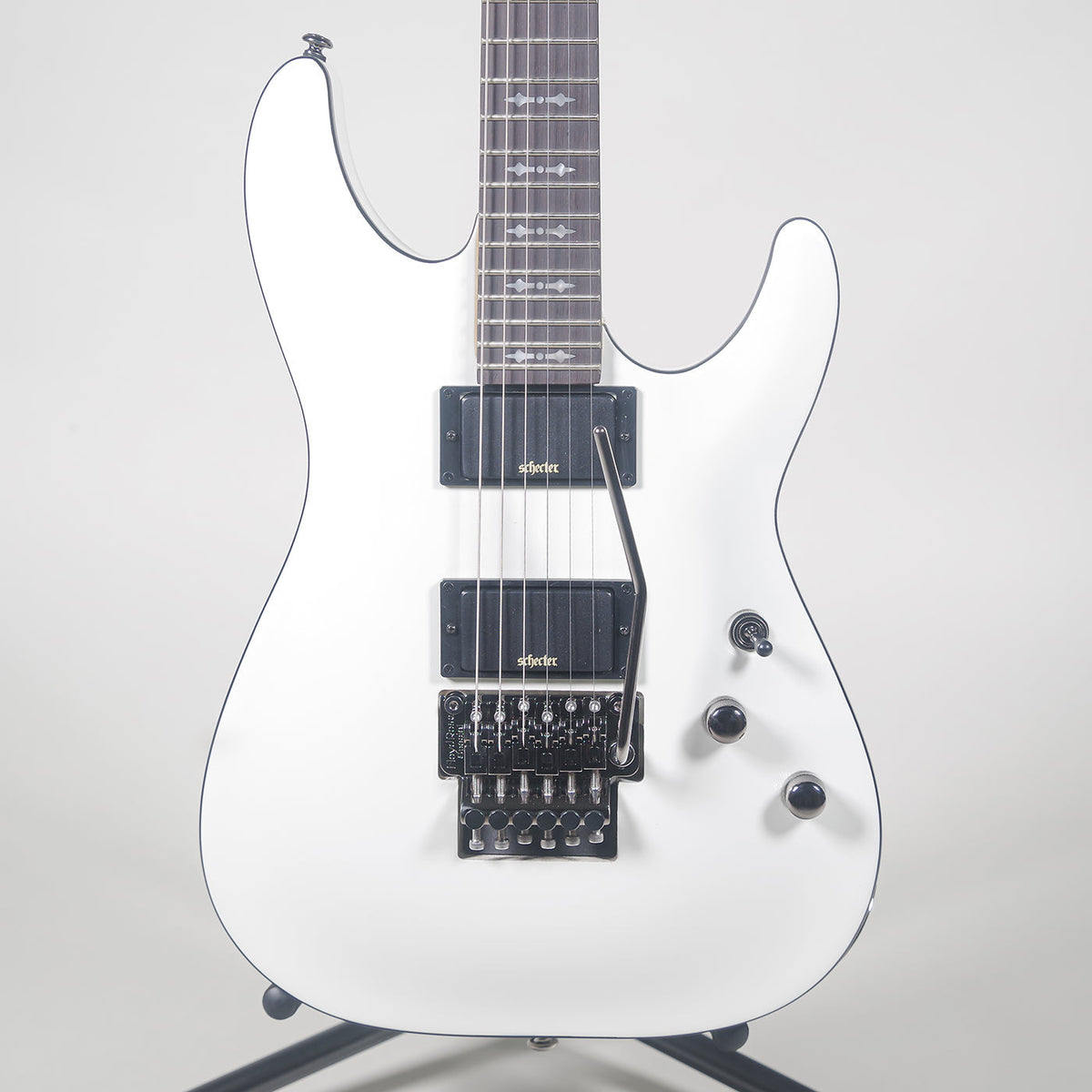 Schecter SCH3246 Demon-6 FR Electric Guitar - Vintage White-Schecter-Infinite Music