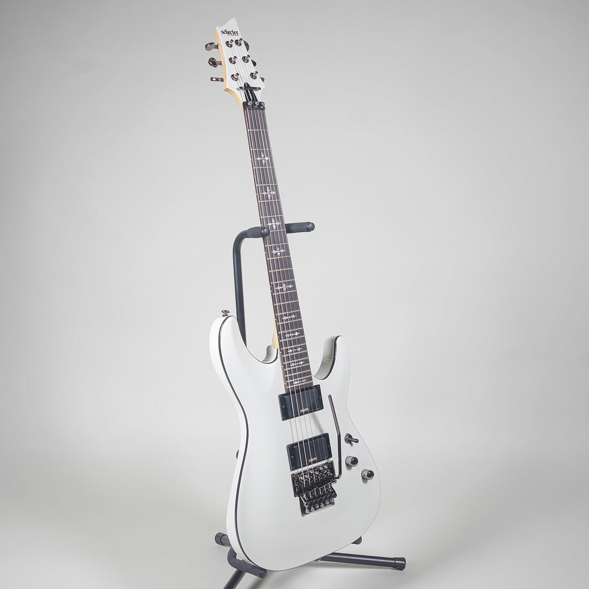 Schecter SCH3246 Demon-6 FR Electric Guitar - Vintage White-Schecter-Infinite Music