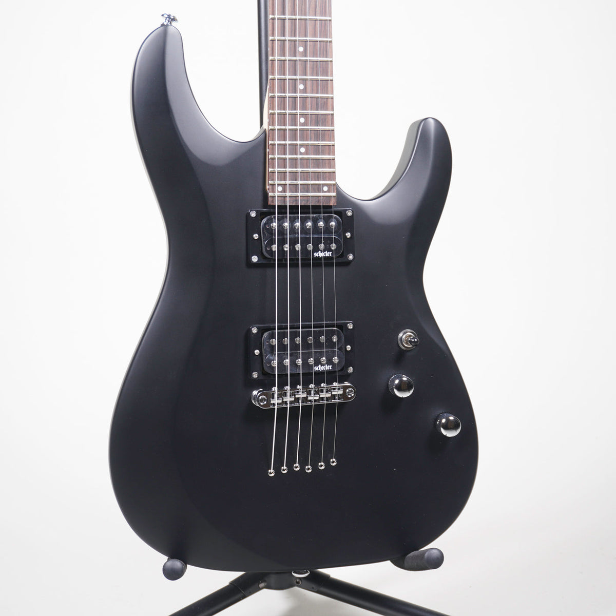 Schecter SCH430 C-6 Deluxe Electric Guitar - Satin Black-Schecter-Infinite Music
