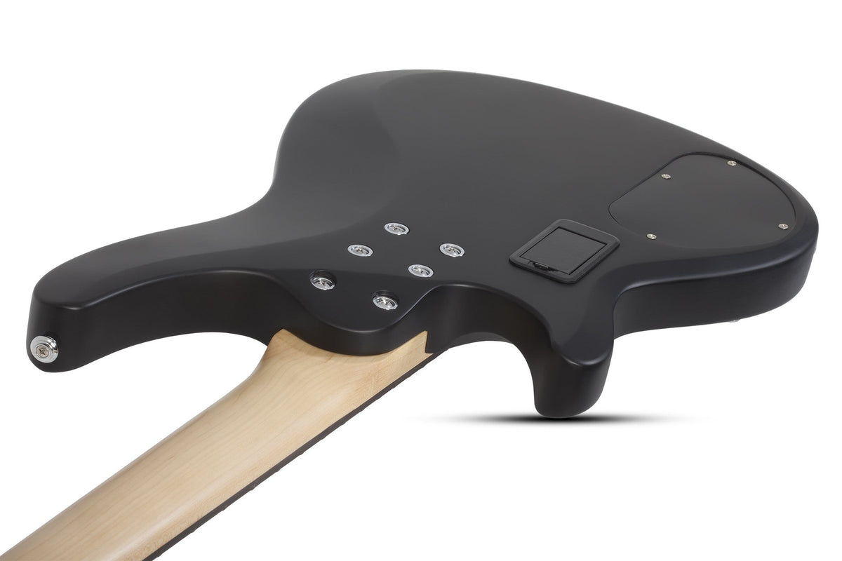 Shecter C-4 Deluxe Satin Black Bass Guitar-Schecter-Infinite Music