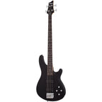 Shecter C-4 Deluxe Satin Black Bass Guitar-Schecter-Infinite Music