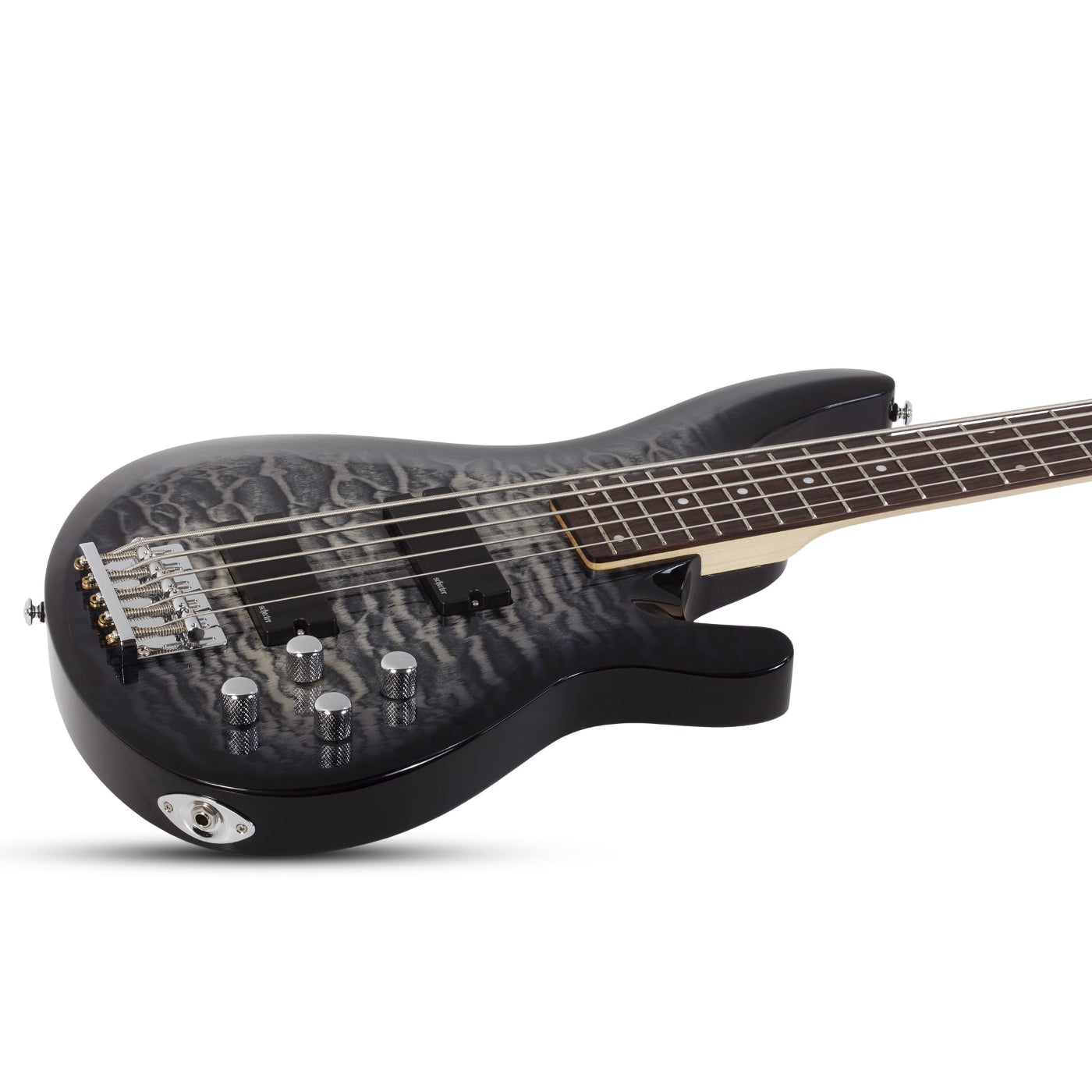 Shecter C-5 Plus Charcoal Burst Bass Guitar-Schecter-Infinite Music