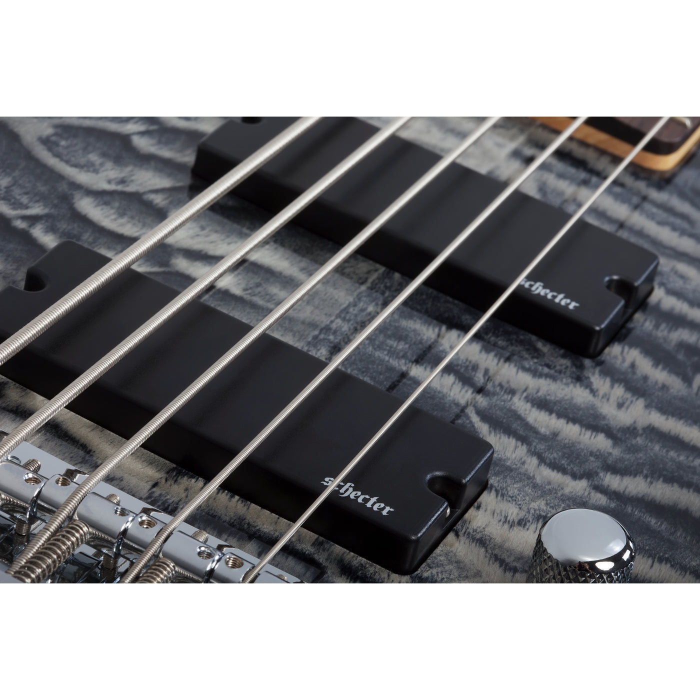 Shecter C-5 Plus Charcoal Burst Bass Guitar-Schecter-Infinite Music