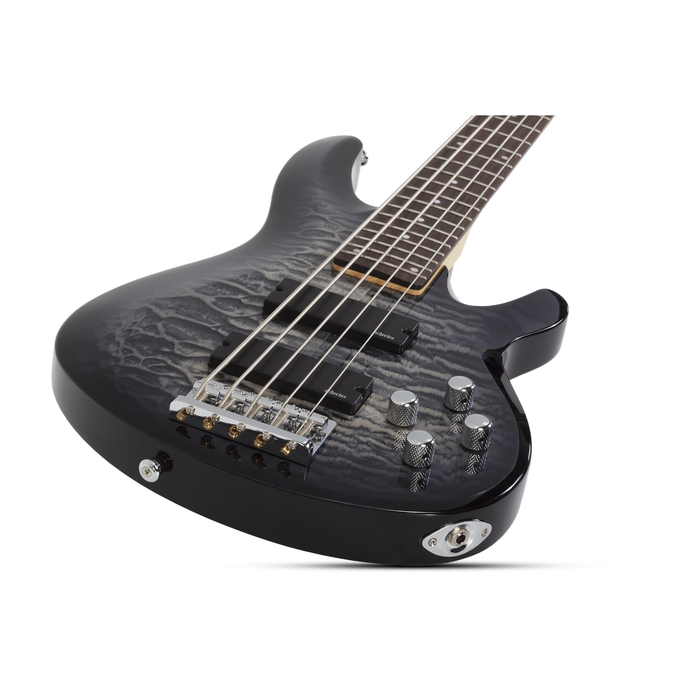 Shecter C-5 Plus Charcoal Burst Bass Guitar-Schecter-Infinite Music