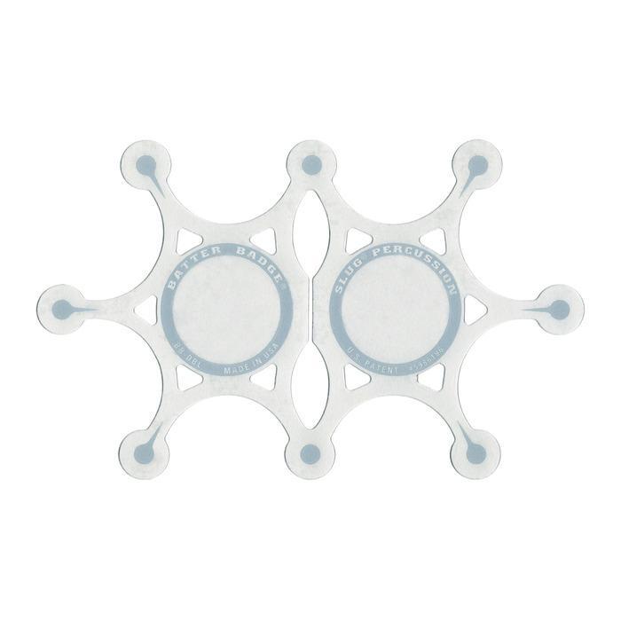 Slug Double Batter Badge - Silver-Slug Percussion-Infinite Music